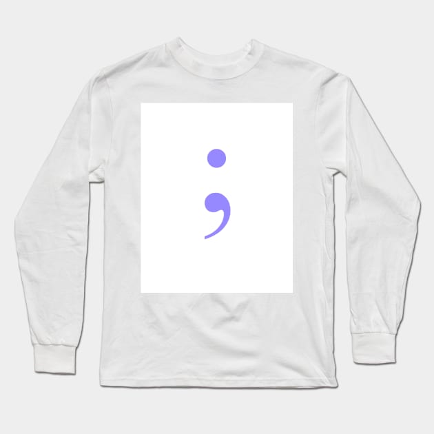 Semicolon Long Sleeve T-Shirt by ZoeBaruch